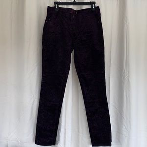 Gorgeous Deep Purple Corduroy ELLE Pants size 12R.